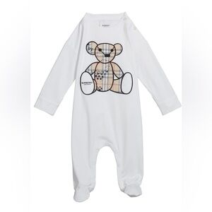 Burberry Thomas Bear Applique Cotton Baby All in One size 9